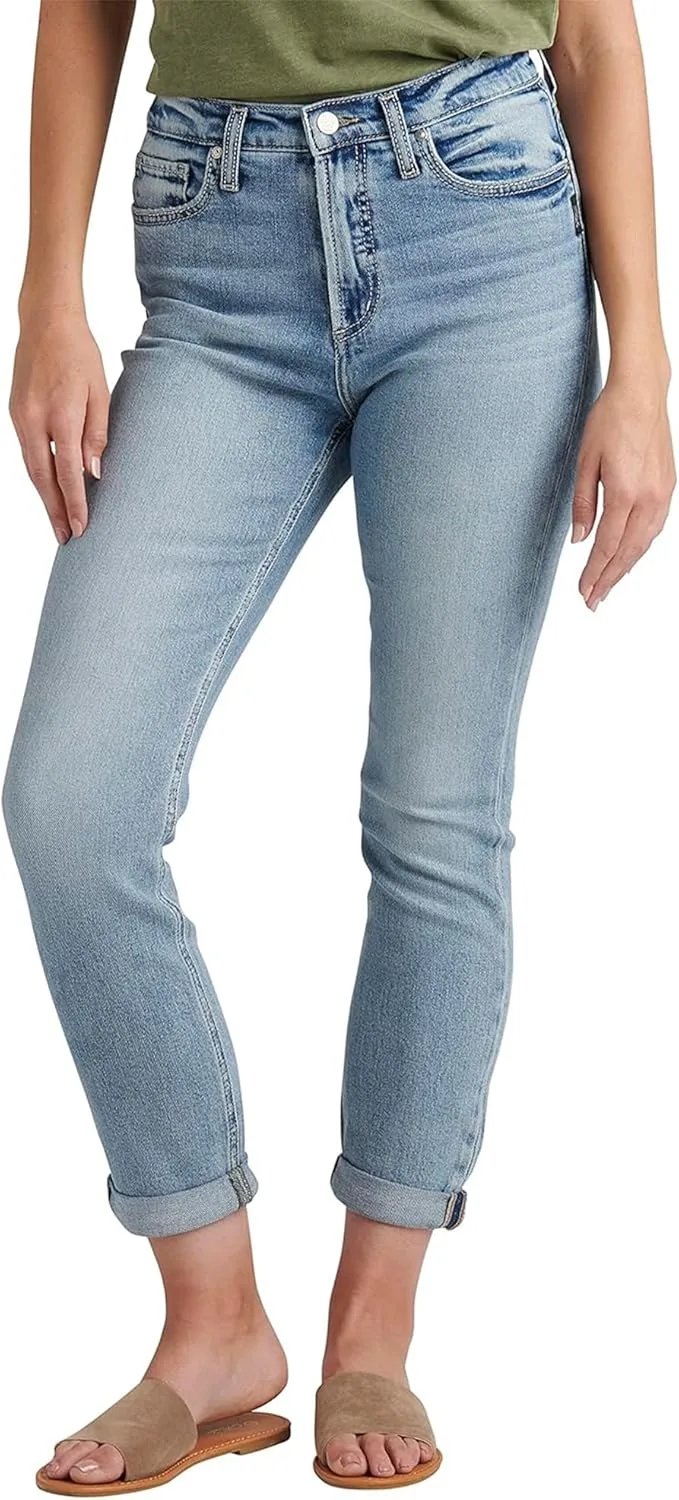 

Silver Jeans Co. Женские джинсы 90s Boyfriend High Rise Slim Leg - Legacy