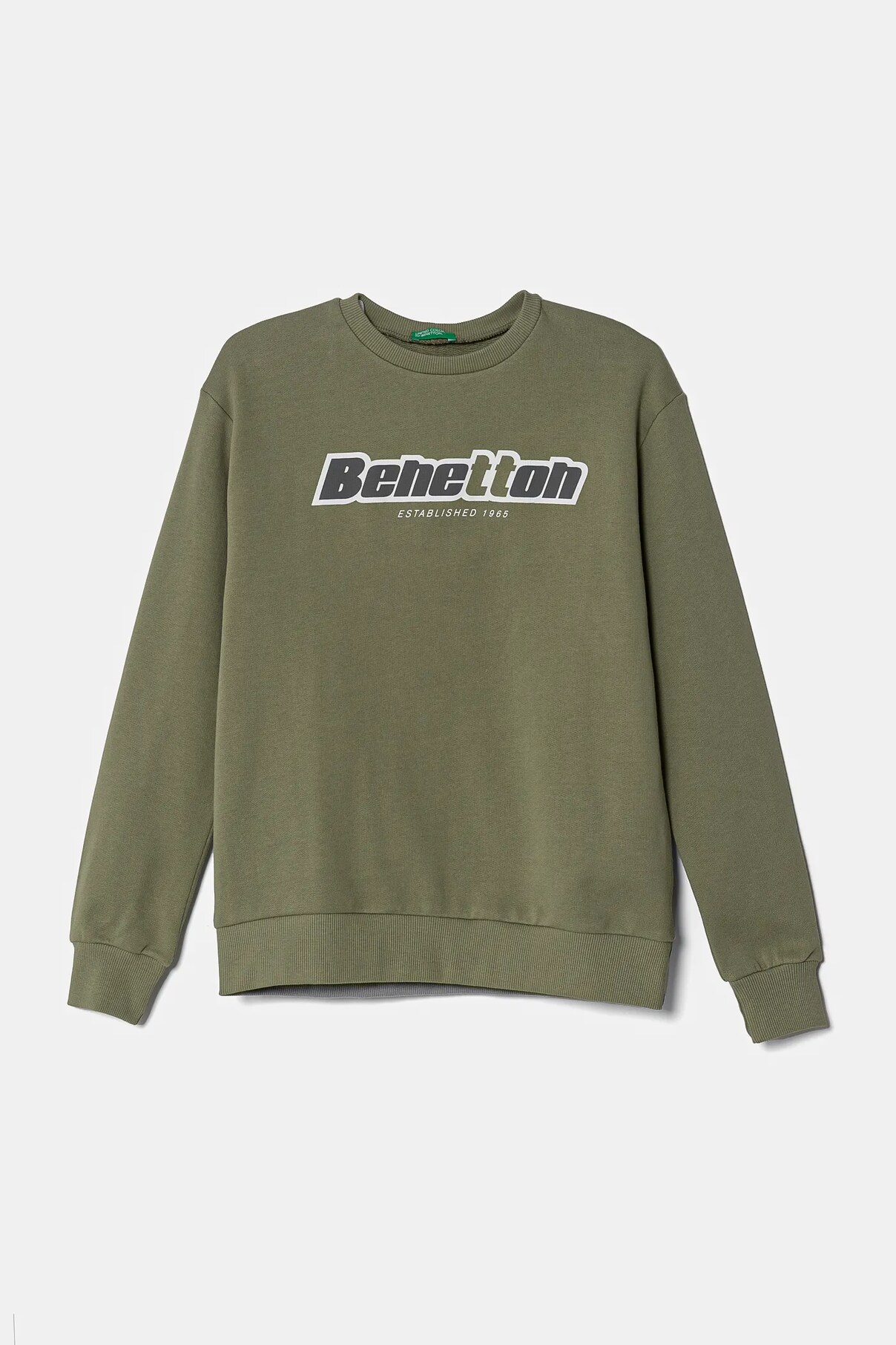 

Детская хлопковая толстовка United Colors Of Benetton, зеленый