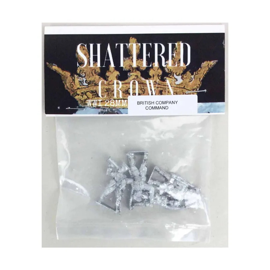 

Командование британской роты, WWI Shattered Crown Miniatures - British (28mm)