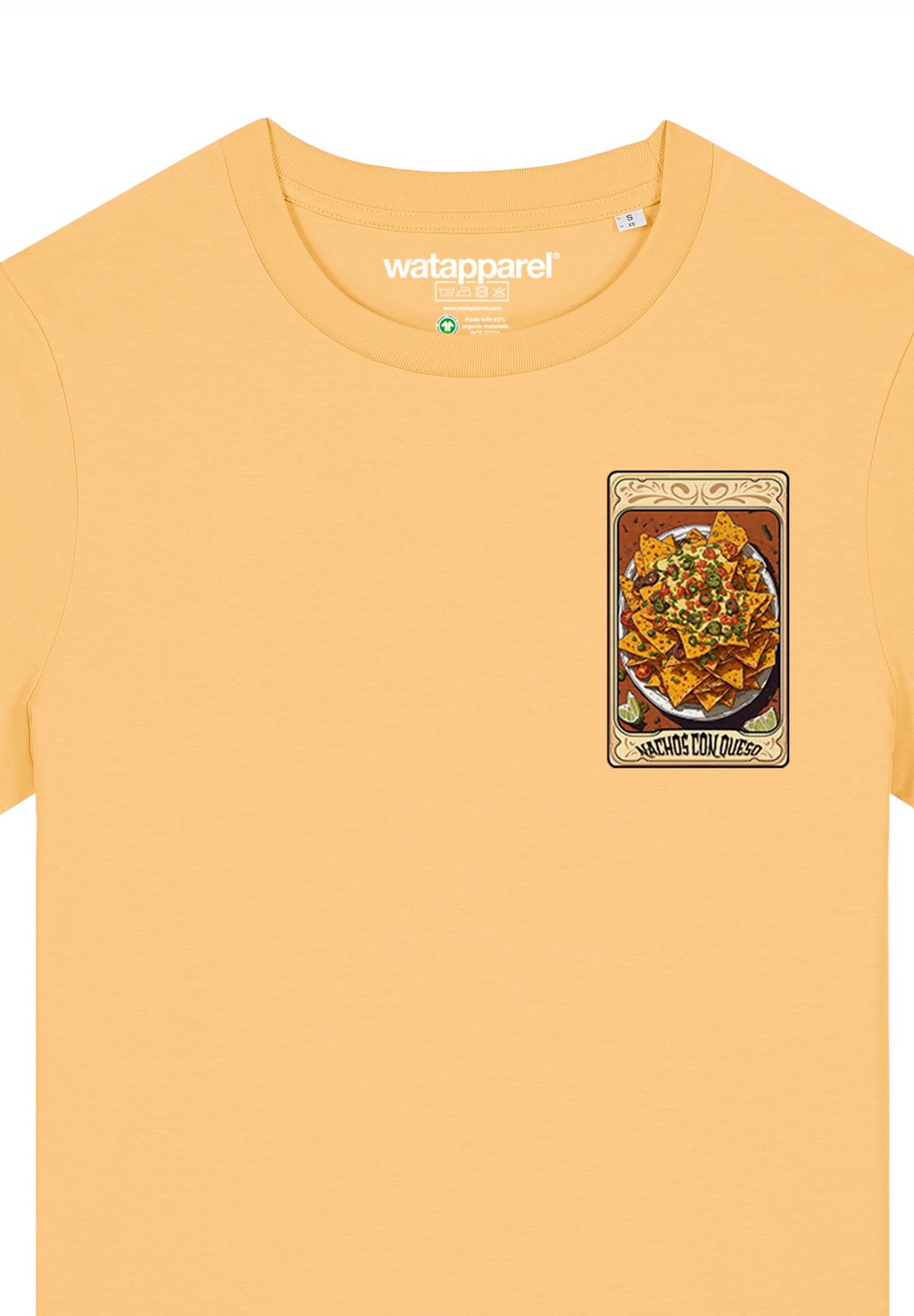 

Футболка с принтом TAROT NACHOS watapparel, желтый
