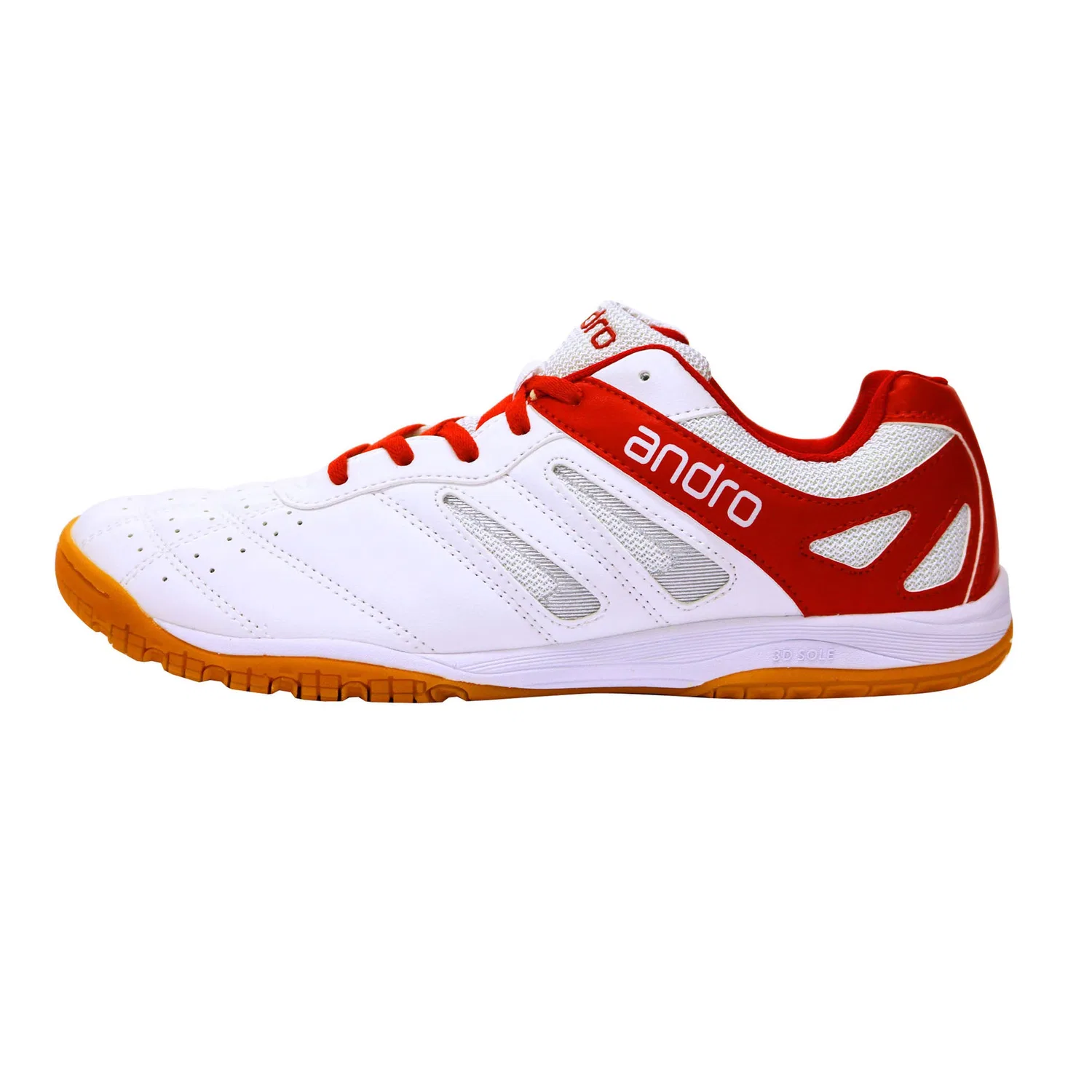 Кроссовки для настольного тенниса «Shuffle Step» от Andro, White X Red — фото 4