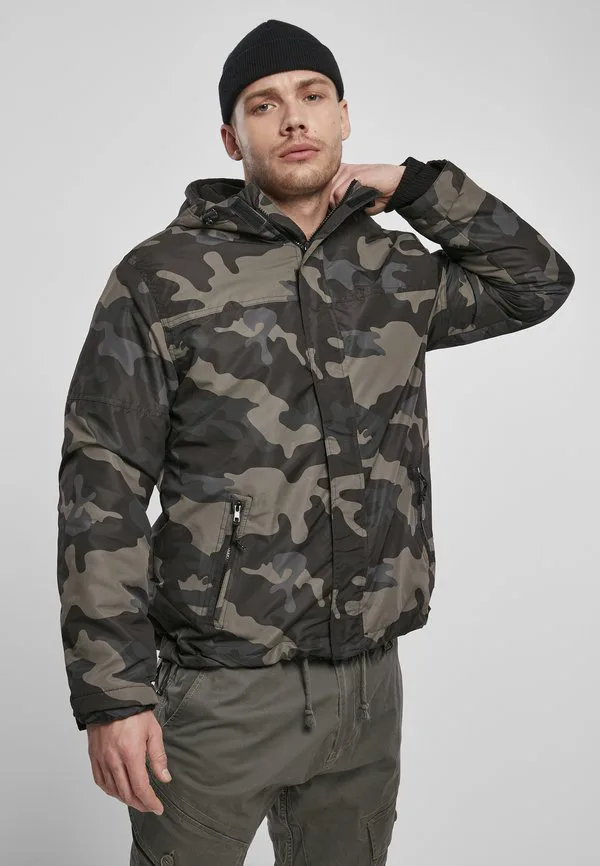 Куртка-Ветровка на молнии спереди, межсезонная Brandit, Darkcamo