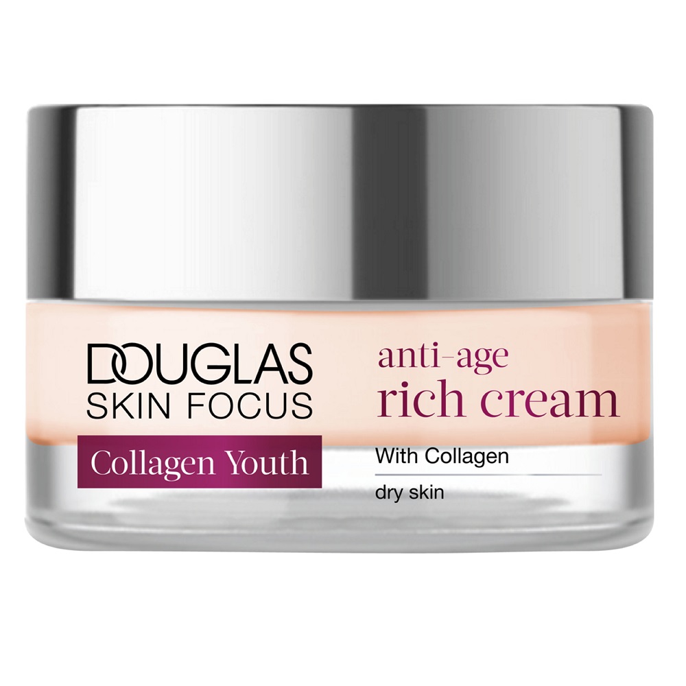 

Укрепляющий дневной крем для лица skin focus collagen youth anti-age rich cream Douglas Collection, 50 мл