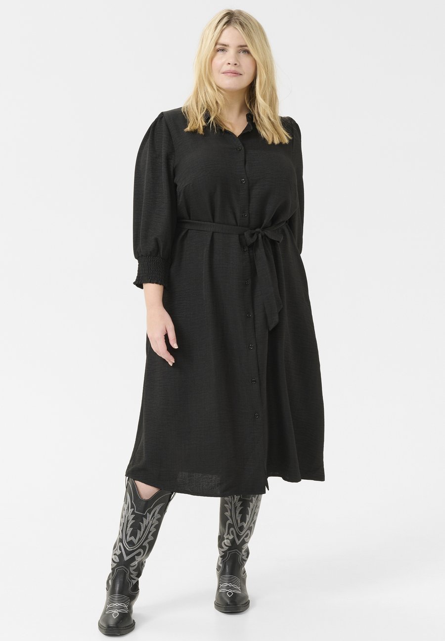 

Платье Kaffe Curve Shirt dress, Black Deep Cc/Black