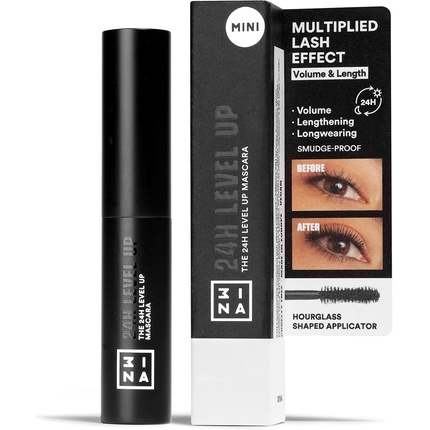 

3INA MAKEUP The 24H Level Up Mascara 900 Black Volume & Length Definition Дорожный размер Для чувствительных глаз Нормальный Мини