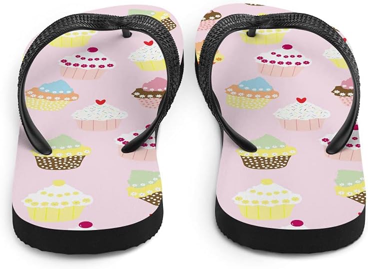 Шлепанцы Dressed Up Mule Cupcakes - Шлепанцы для выпечки кексов, унисекс, мужские и женские, для пляжа, бассейна и душа, белый — фото 3