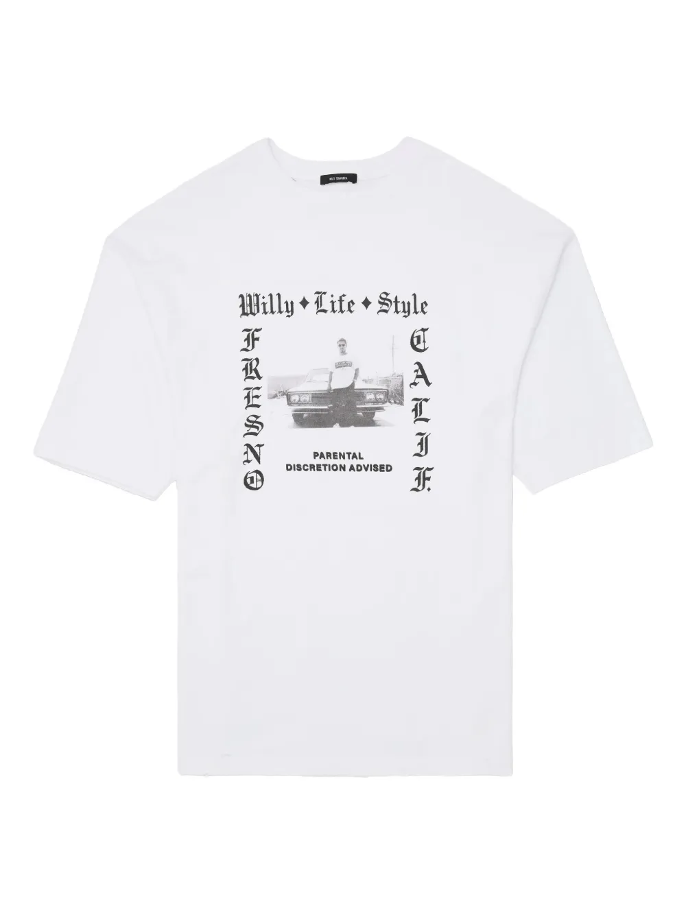 

Футболка с графическим принтом Willy Chavarria, белый