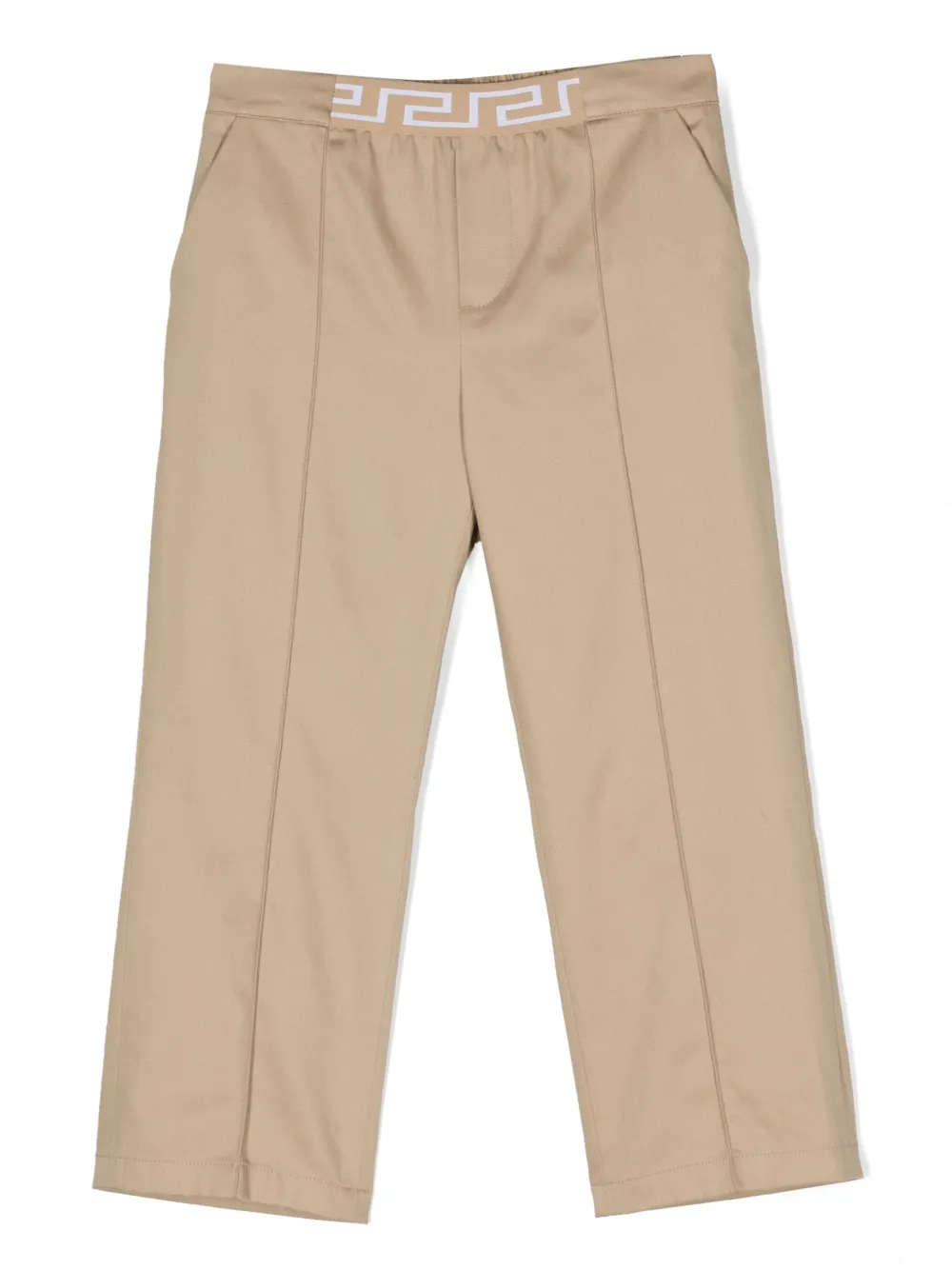 

Брюки с узором Greca Versace Kids, нейтральный