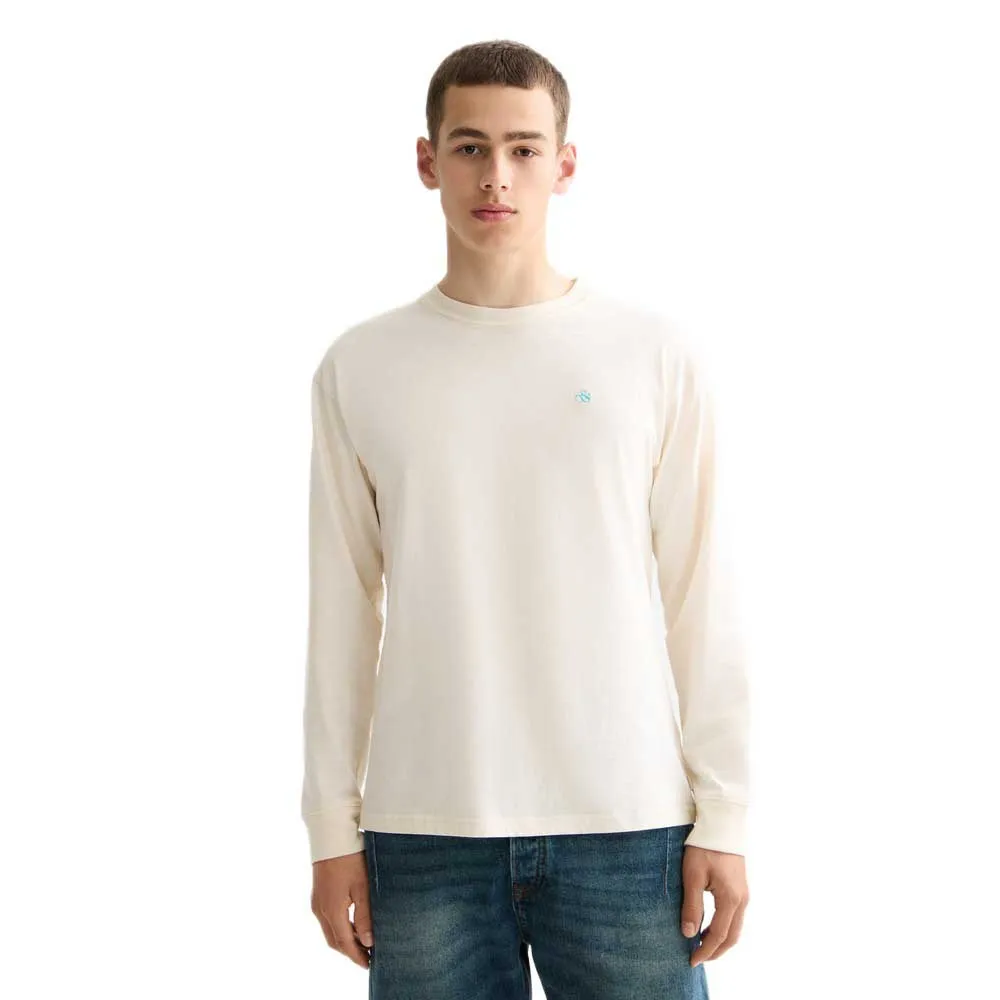 

Футболка с длинными рукавами свободного кроя с логотипом Scotch & Soda, бежевый