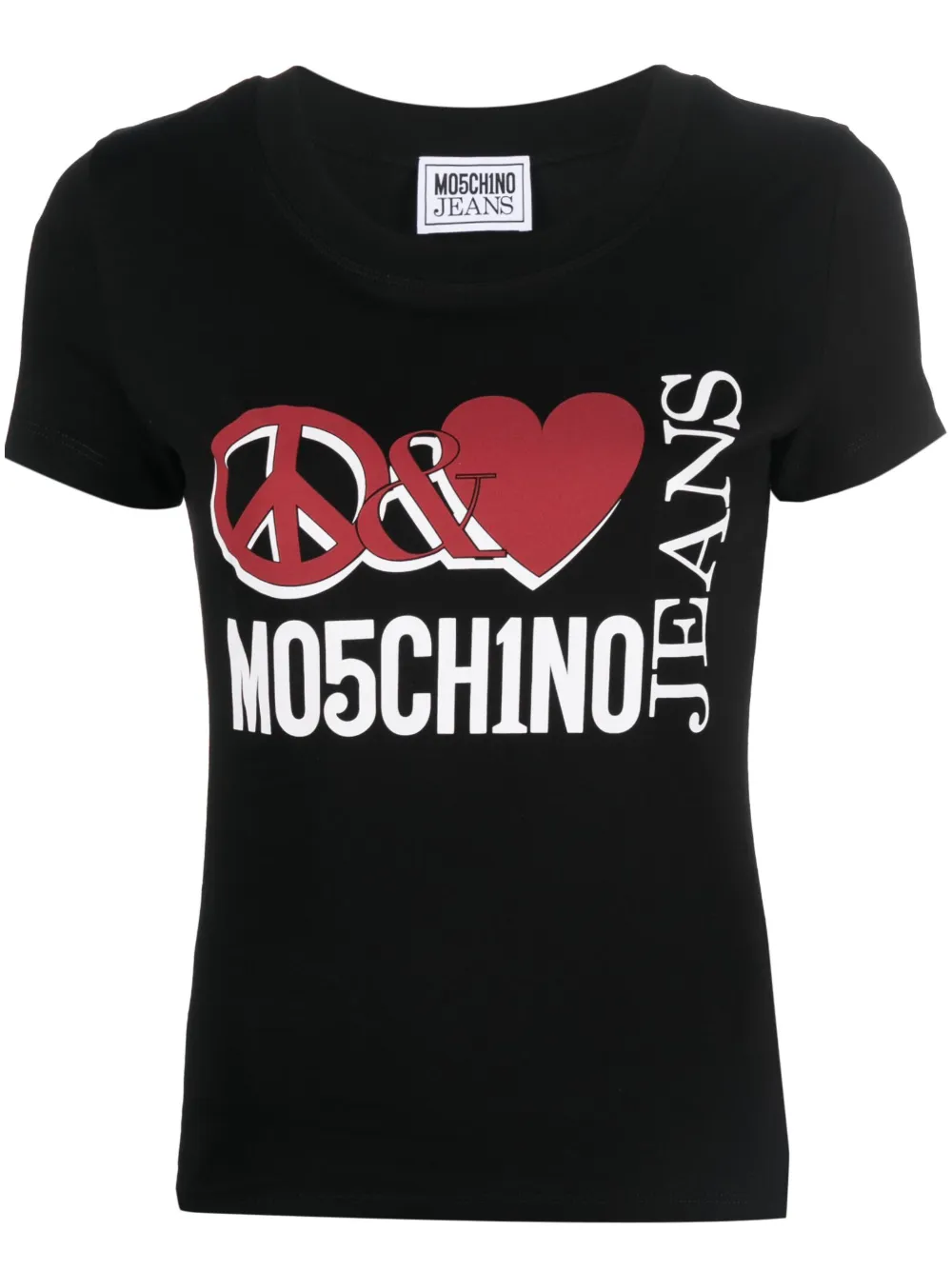 

Футболка с логотипом MOSCHINO JEANS, черный