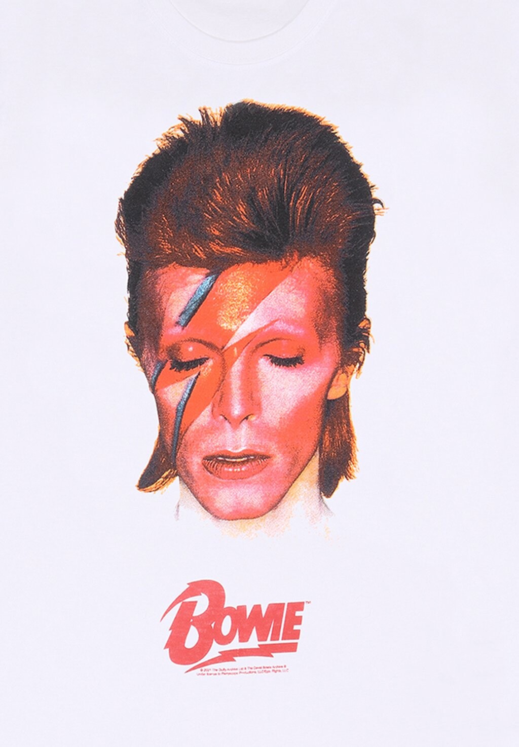 

Футболка с принтом David Bowie Aladdin Sane Henry Tiger, белая