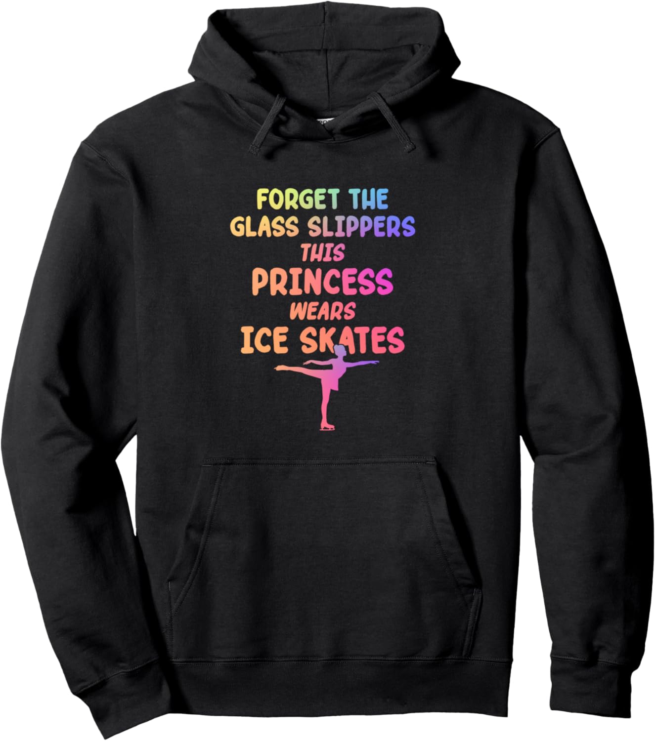 

Забудьте о хрустальных туфельках, эта принцесса на коньках! Худи Ice Skating Gift Idea Ice Skater Figure Skating, черный