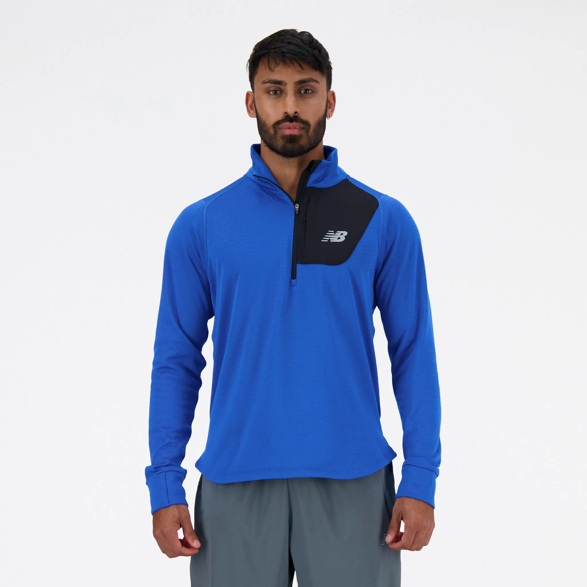 

Футболка для бега New Balance "MENS RUNNING LS TOP", синий