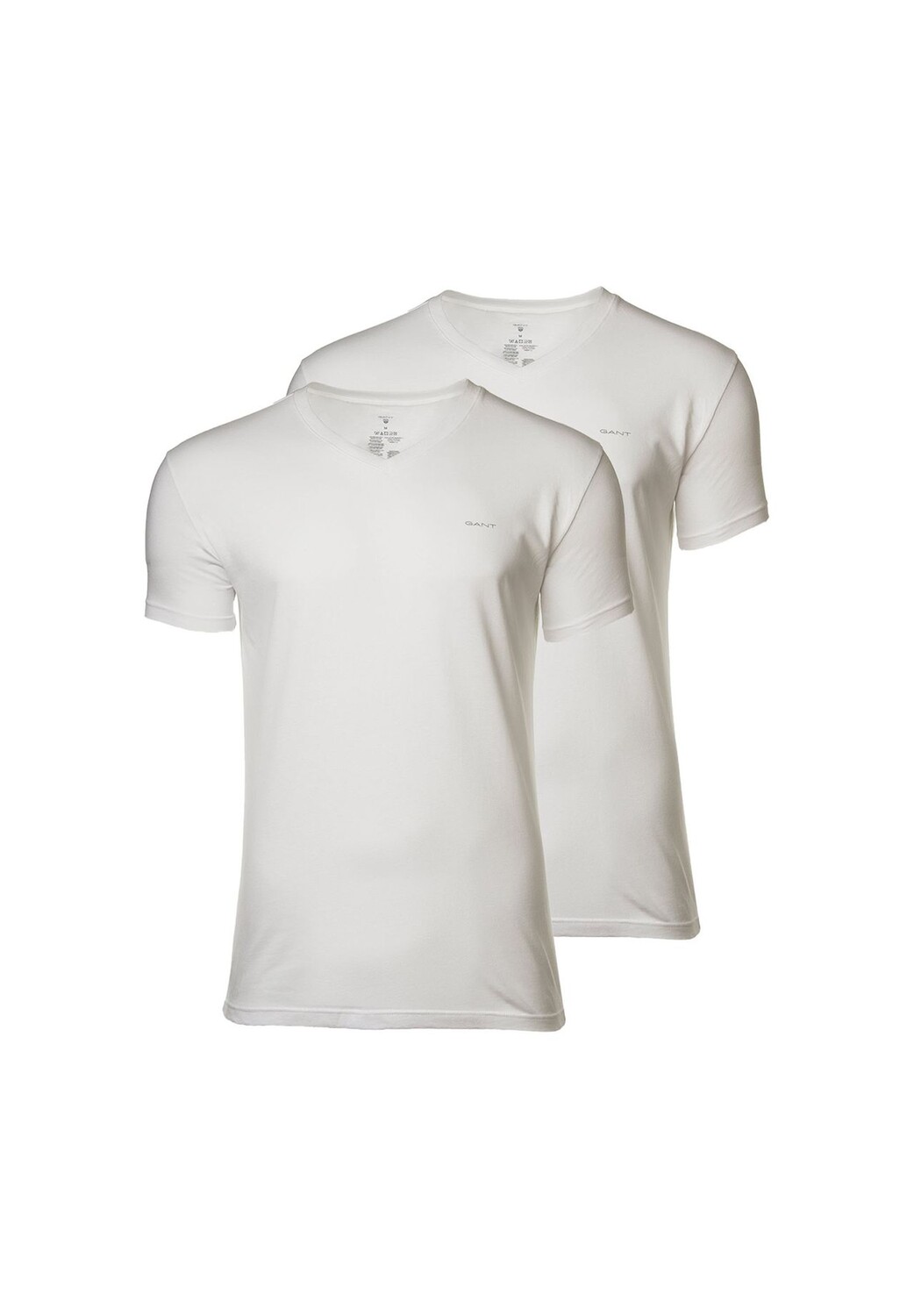 

Мужская футболка, 2 шт. - V-NECK T-SHIRT 2-PACK, V-образный вырез, короткий рукав, хлопок GANT