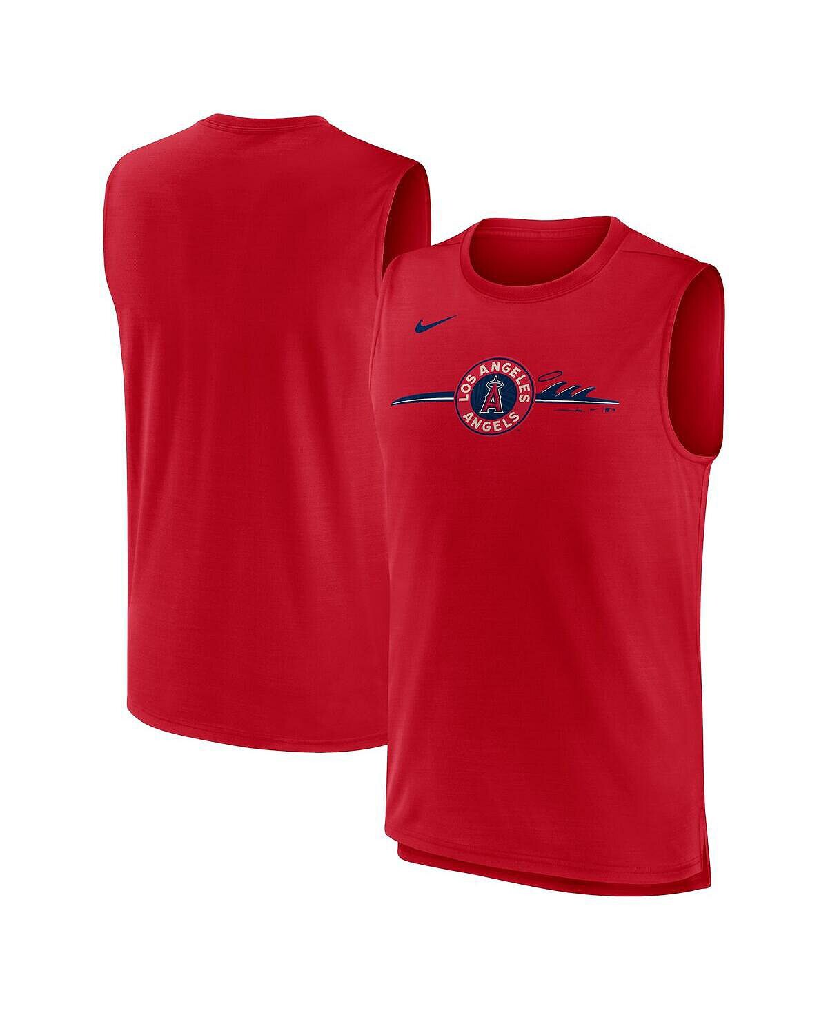 

Мужская красная майка Los Angeles Angels City Connect Muscle безрукавка Nike