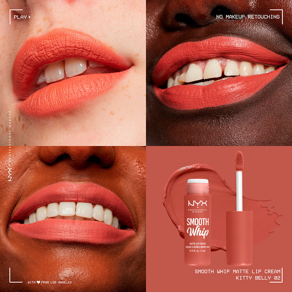 Губная помада Smooth whipe matte lip cream Nyx professional make up, 4 мл, kitty belly — фото 4