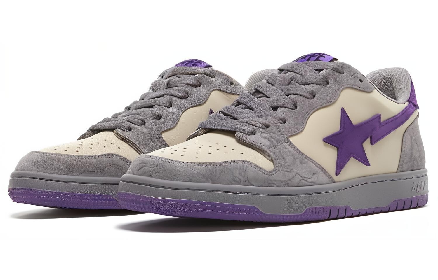 BAPE Court Sta Mist Серый Королевский Фиолетовый A Bathing Ape — фото 3