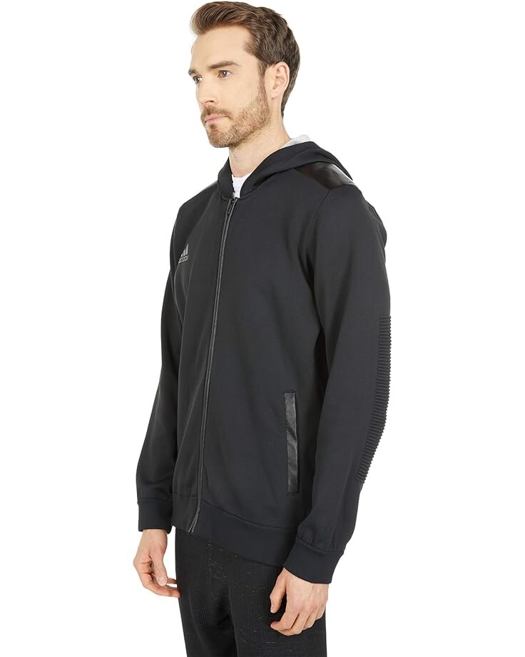 

Худи Adidas Tan Paul Pogba Knit Hoodie, черный