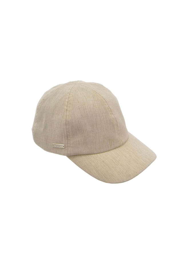 

Бейсболка из меланжевой ткани 55502-0 Seeberger, цвет leinen