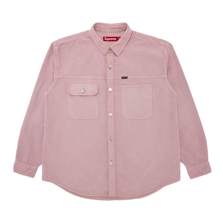 

Рубашка Supreme Washed Corduroy Shirt, Dusty Pink