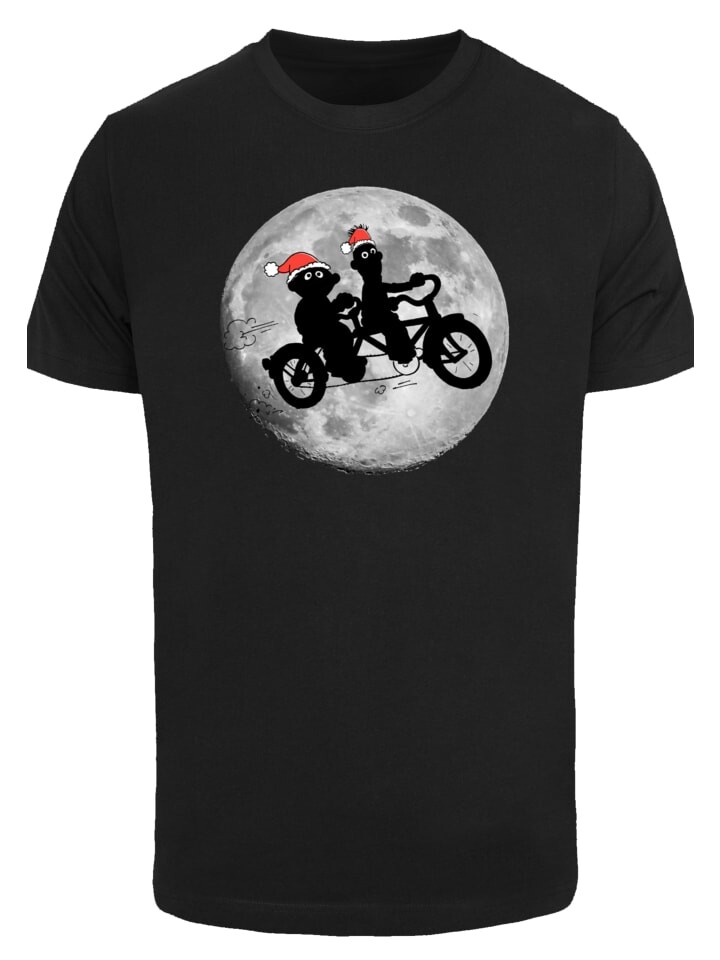 

Футболка F4NT4STIC T-Shirt Sesamstrasse Ernie & Bert Weihnachten, черный