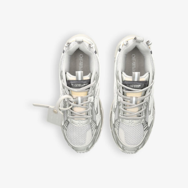 Низкие кроссовки Be right back из сетки и искусственной кожи Off-White C/O Virgil Abloh, серый — фото 2