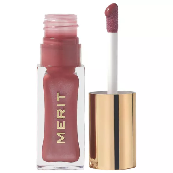 

Shade Slick увлажняющее тонированное масло для губ Merit, цвет twin set