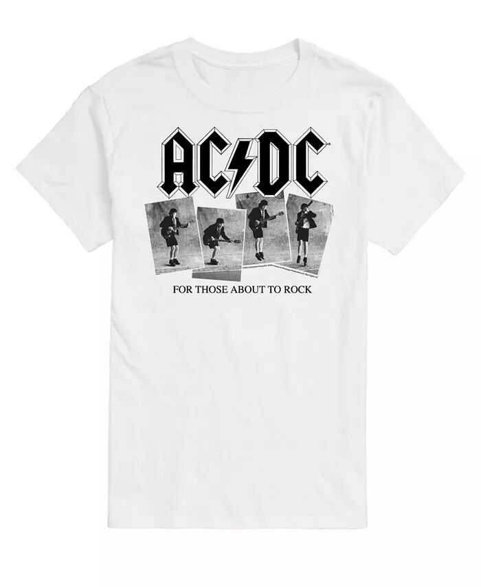 

Мужская футболка ACDC About To Rock AIRWAVES, белый