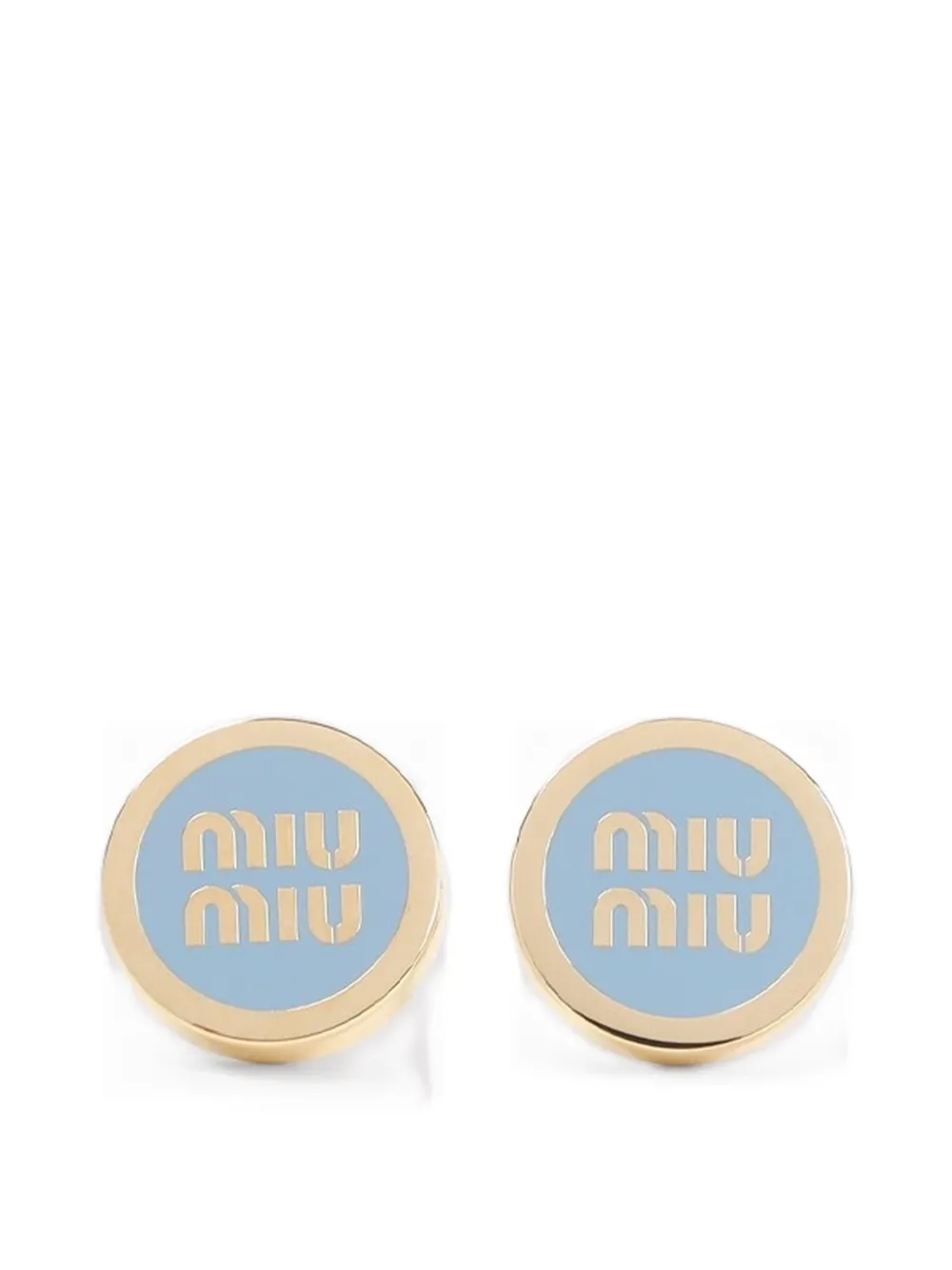 

Серьги с логотипом Miu Miu, золотой