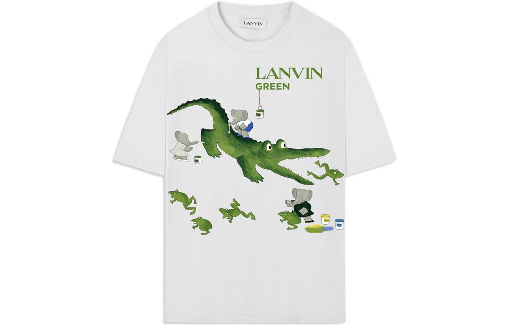 

Lanvin Футболка унисекс белая, Белый, Lanvin Футболка унисекс белая