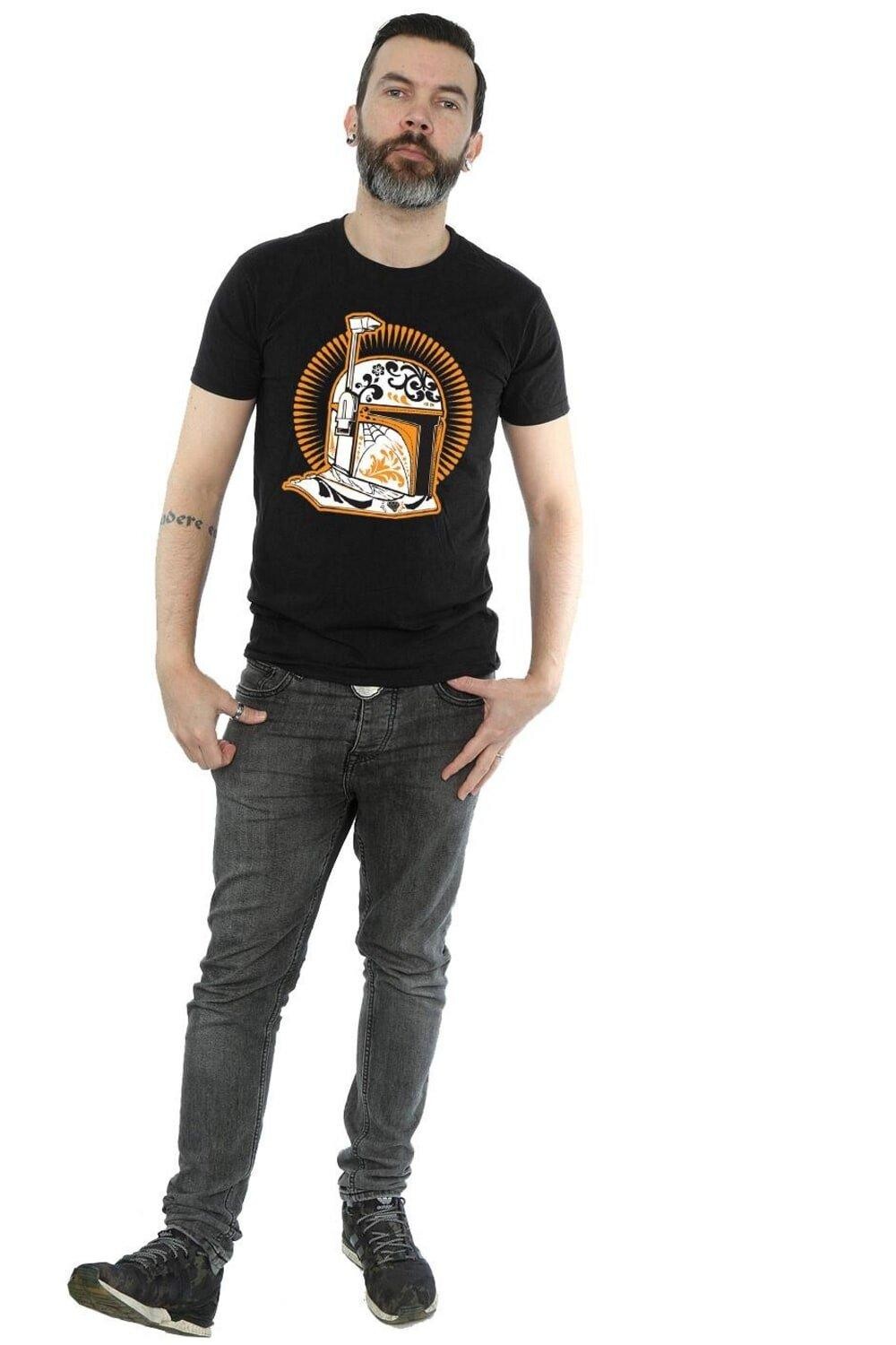 

Футболка Боба Фетт Dia De Los Muertos Star Wars, черный