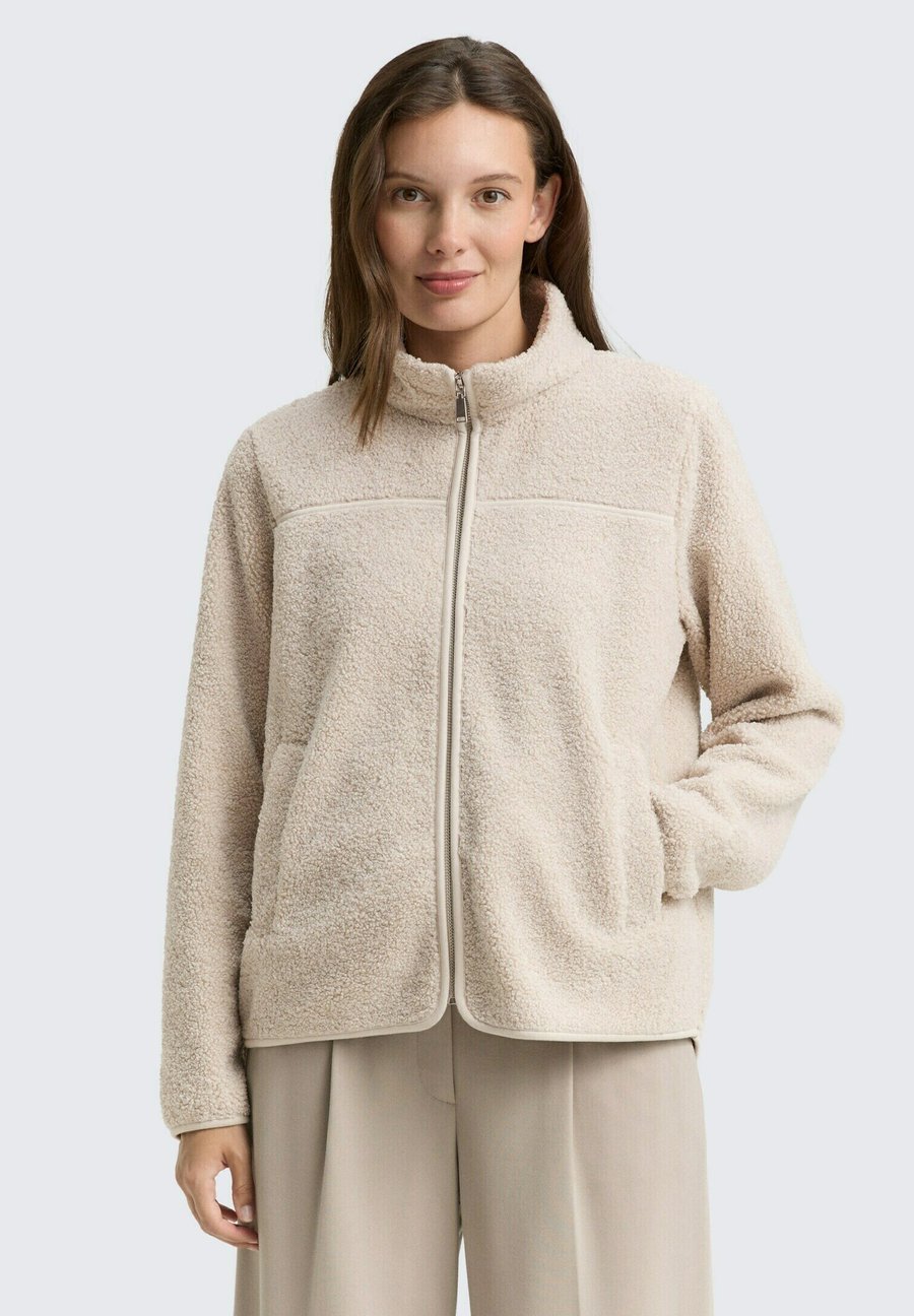 

Флисовая куртка TOM TAILOR Fleece jacket, Soft Taupe Grey Melange/Taupe
