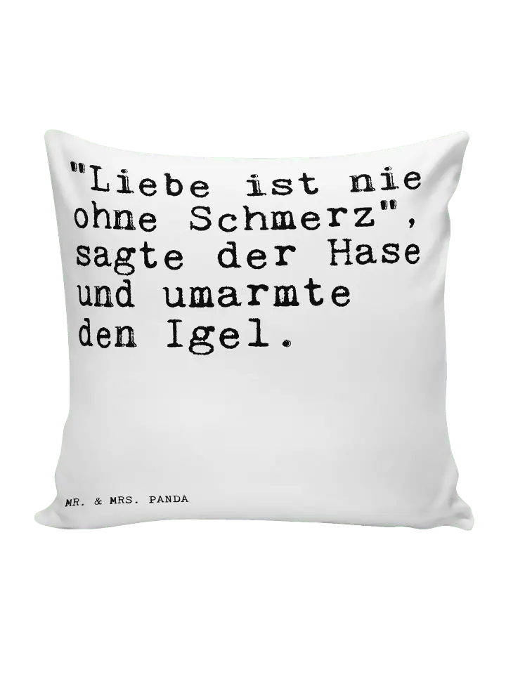 

Подушка Mr & Mrs Panda 40x40 Liebe ist nie ohne, белый