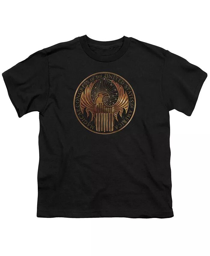 

Футболка с коротким рукавом Magical Congress Crest для мальчиков и девочек Fantastic Beasts, черный