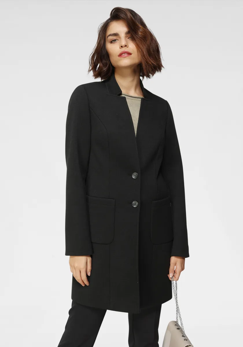 

Пальто Tamaris короткое, с воротником стойкой, черный