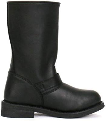 Мужские кожаные сапоги Hot Leathers BTM1002 широкого размера, черные, 28 см закругленный носок, инженерный стиль - размер 10W ‎Hot Leathers — фото 2
