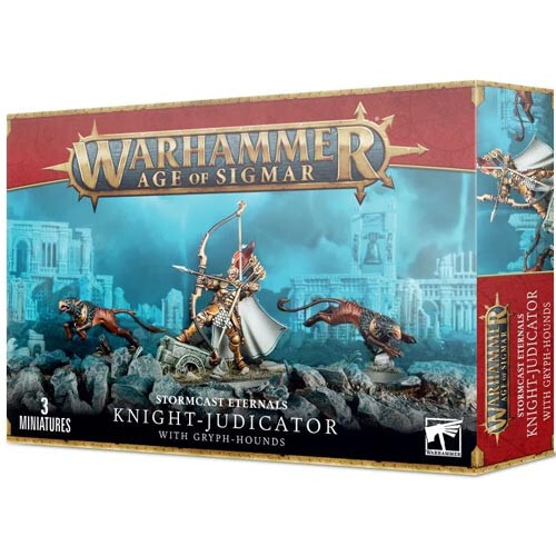 

Миниатюра Games Workshop Warhammer Age of Sigmar: Stormcast Eternals - Knight-Judicator with Gryph-hounds