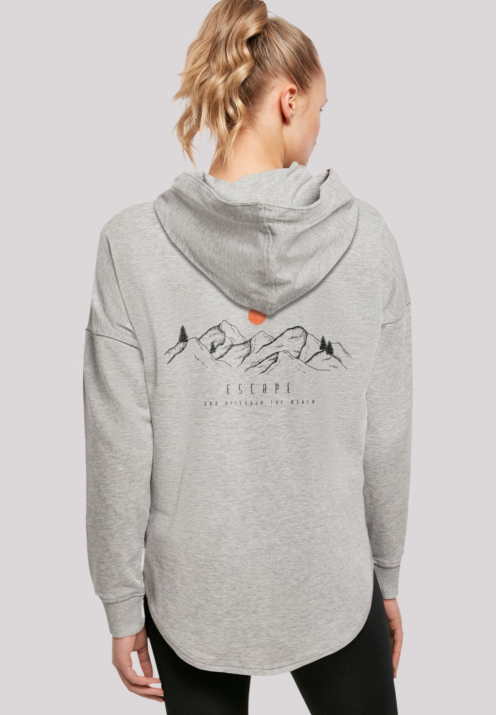 

Толстовка с капюшоном DISCOVER THE WORLD - Sweatshirt F4NT4STIC, серый