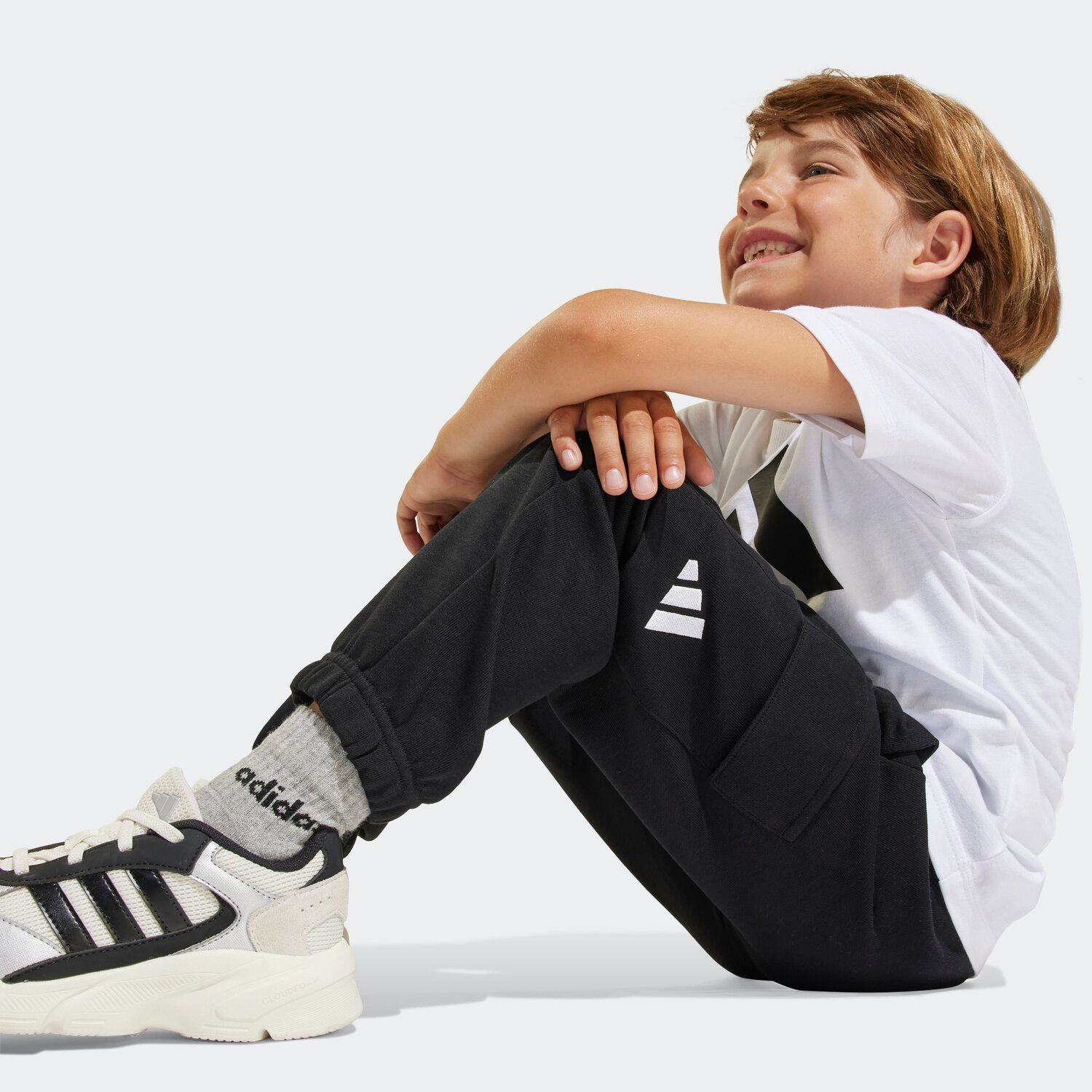 Adidas Sportswear Узкие спортивные штаны в черном цвете — фото 4