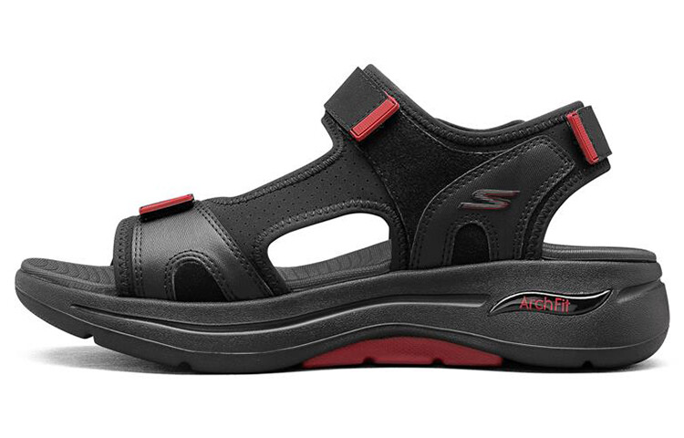 

Пляжные сандалии Go Walk Arch Fit для мужчин, черные/красные Skechers
