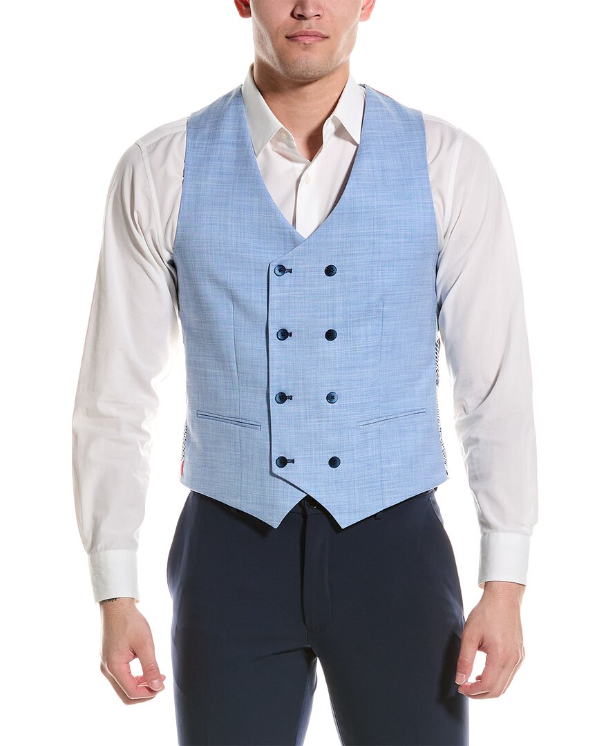 

Жилет Marylebone Slim Fit с узором «пейсли и серый» Paisley & Gray