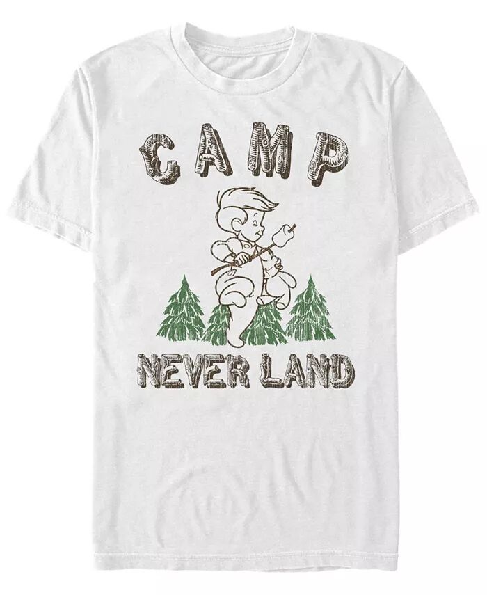 

Мужская футболка Camp Neverland с коротким рукавом и круглым вырезом Fifth Sun, белый