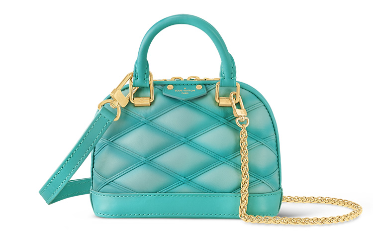 

LOUIS VUITTON Женская светло-голубая миниатюрная кожаная сумка через плечо