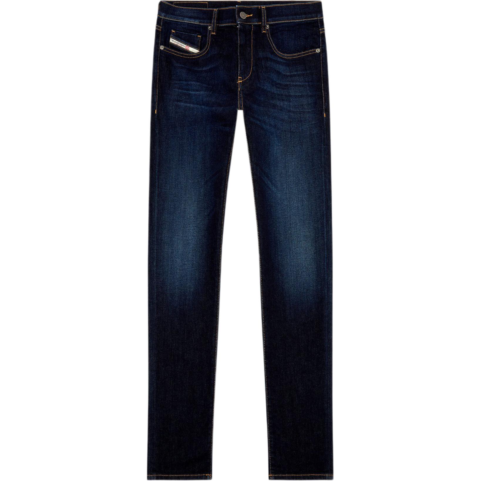 

2019 D Strukt прямые зауженные джинсы DIESEL, темно-синий