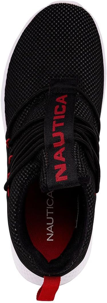 Мужские кроссовки Nautica с эластичной шнуровкой, удобные, повседневные, для прогулок, красный — фото 4