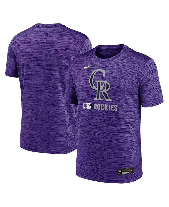 

Мужская фиолетовая футболка для тренировок Velocity Performance Authentic Collection Colorado Rockies Nike