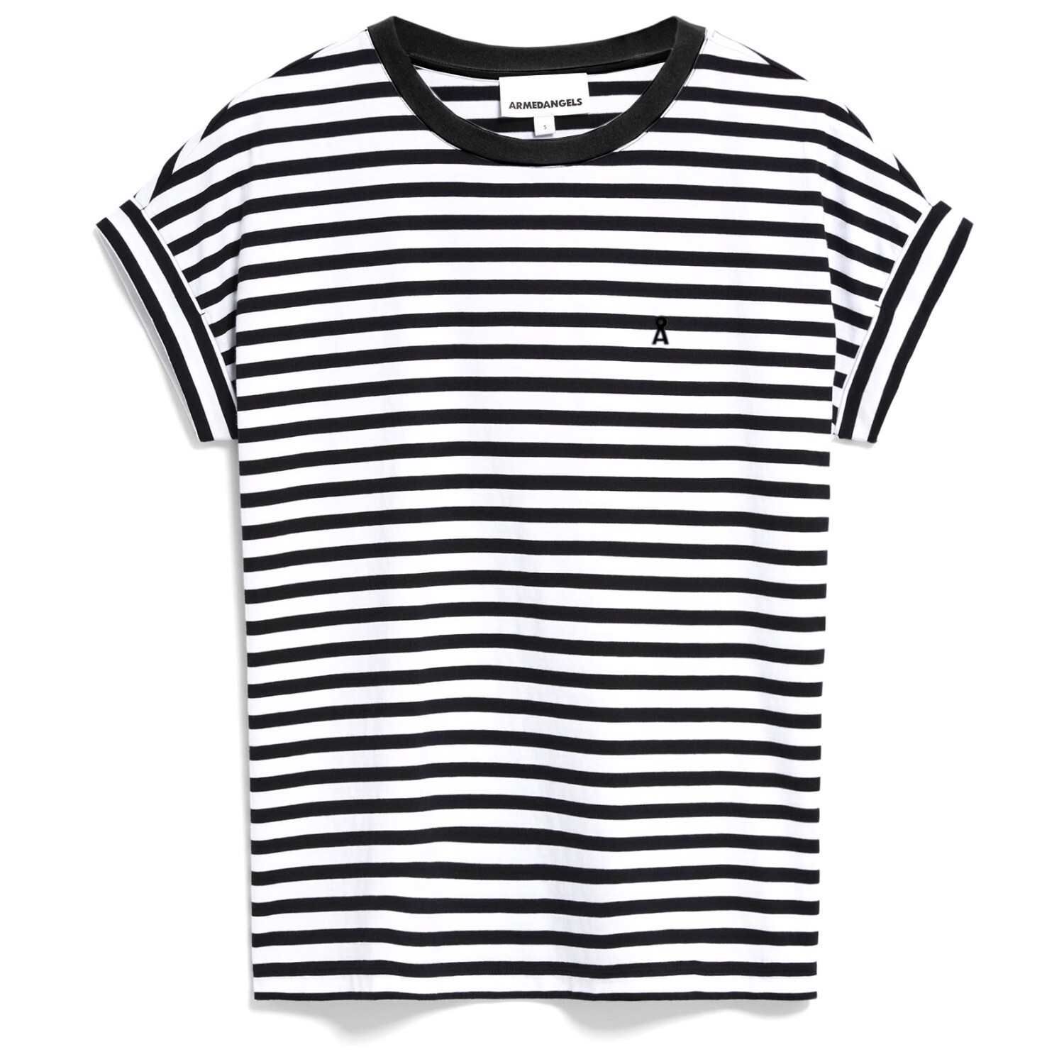 

Футболка Armedangels Idaara Stripes, цвет White/Black