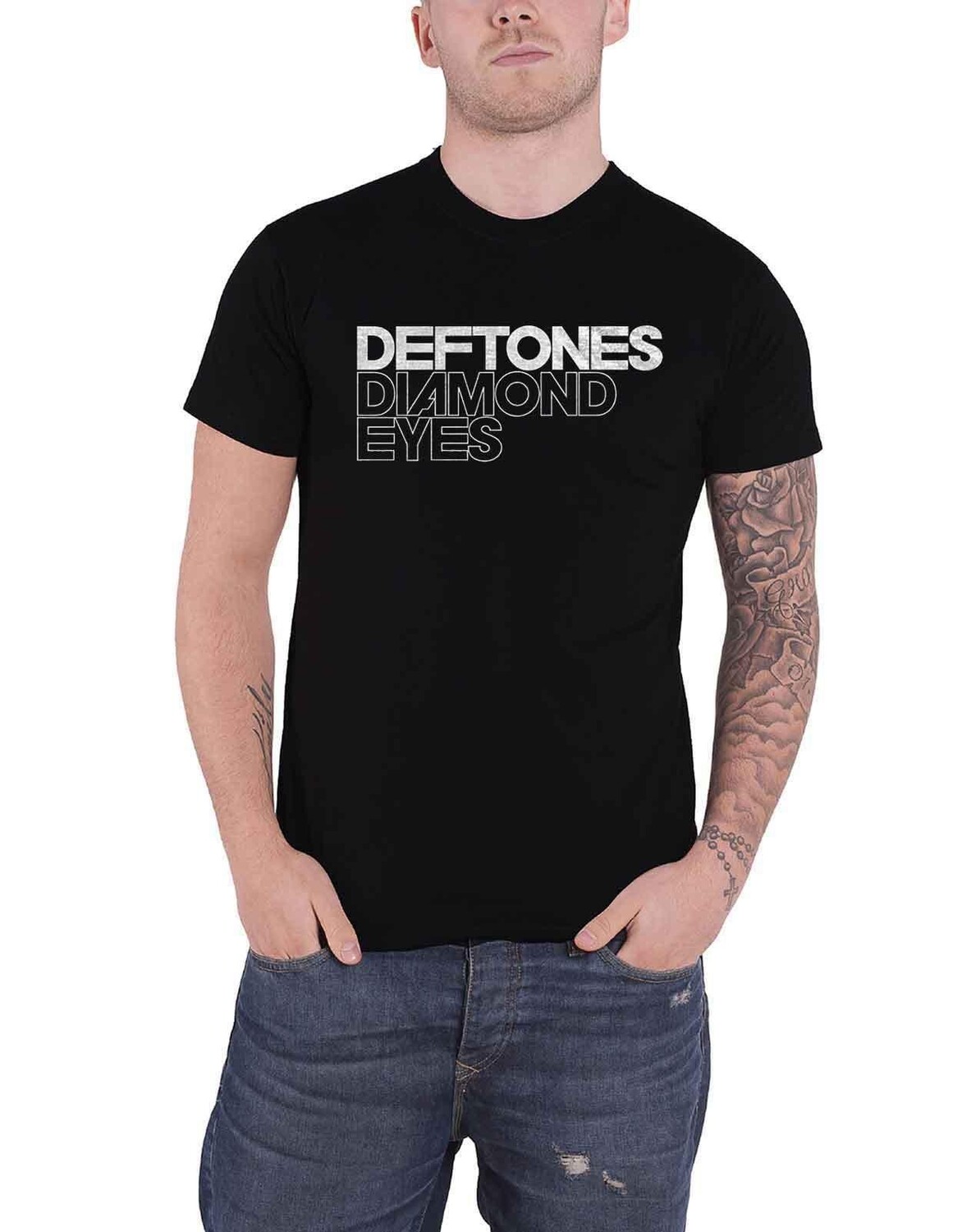 

Футболка с бриллиантовыми глазами Deftones, черный