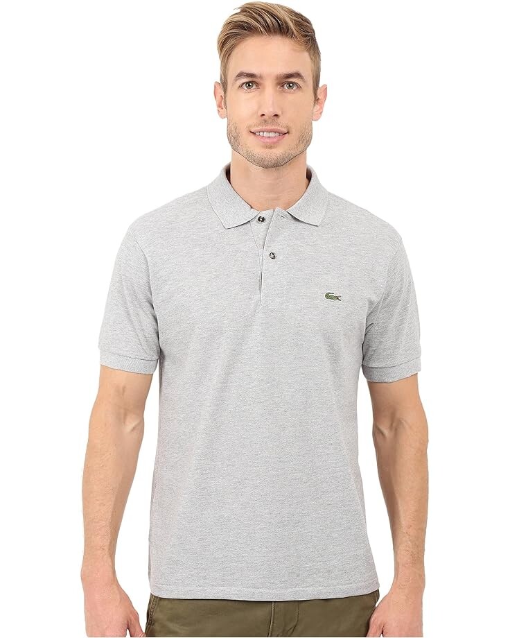 

Поло Lacoste Classic Chine Pique Shirt, цвет Silver Grey Chine