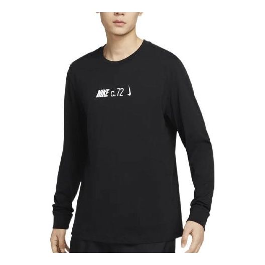 

Футболка Nike Sportswear Long Sleeves Tee 'Black White', черный